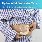 Flexible ileostomy urostomy supplies for sensitive skin protection
