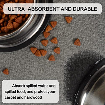 Sinland microfiber pet pad absorbing water spill