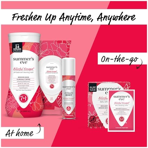 Three pack set of Summer's Eve daily refreshing feminine deodorant sprays