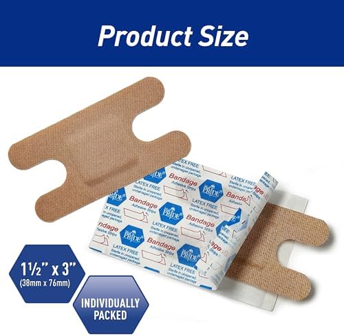 Med Pride hypoallergenic latex free finger bandages individual sterile wrappers