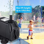 CWKJ durable fountain pump operating in an outdoor garden pond