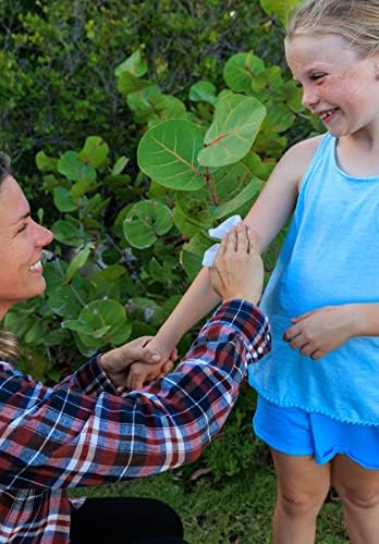 DEET free insect repellent wipes by Mosquito Guard for camping and hiking safety.