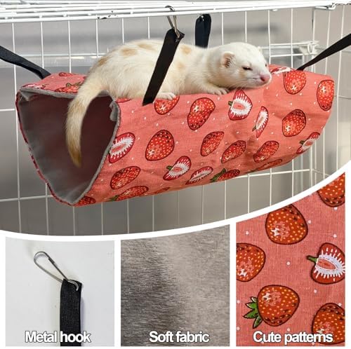 Kathson small animal cage accessories showing detailed view of the secure metal hanging clips