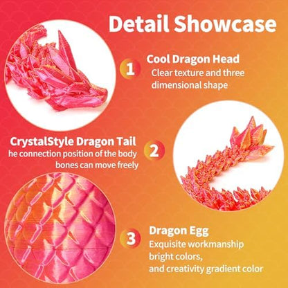 Close up view of the 5.5 inch dragon surprise egg texture