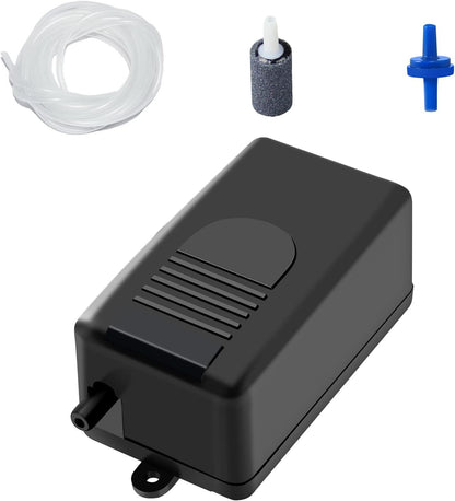Aquaneat aquarium air pump front view compact fish tank aerator kit
