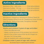 Topical first aid scar minimizer ointment with HeliDerm Technology description
