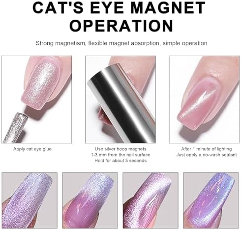 Selection of professional magnetic nail art tools