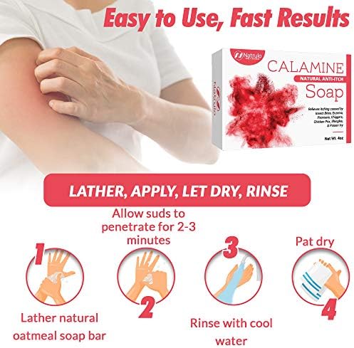 USA imported Natrulo calming calamine soap bar for family skincare use