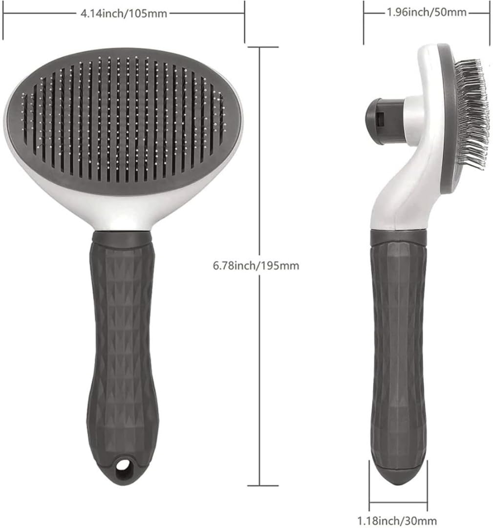 Ergonomic non-slip handle of Flynovate pet grooming tool