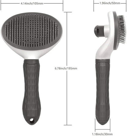 Ergonomic non-slip handle of Flynovate pet grooming tool
