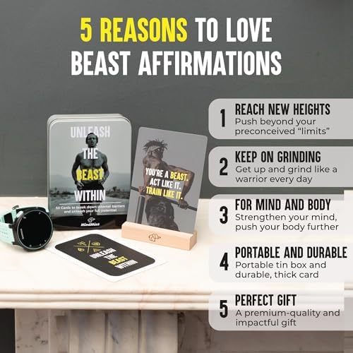 Rugged tin box packaging for MindMint affirmation cards