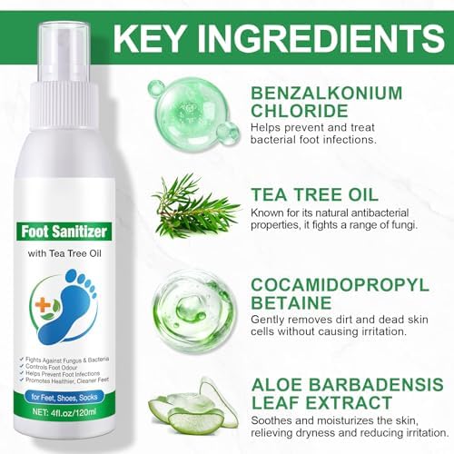 QRZBPZWE foot care treatment featuring organic ingredients and tea tree extract