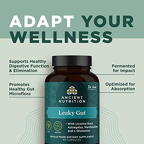 Ancient Nutrition Leaky Gut wellness product packaging layout