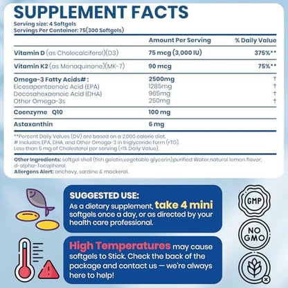 Arofum 300 count lemon flavored gluten-free fish oil supplement bottle