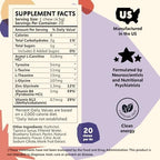 Pym Health Attention Chews container back label ingredients