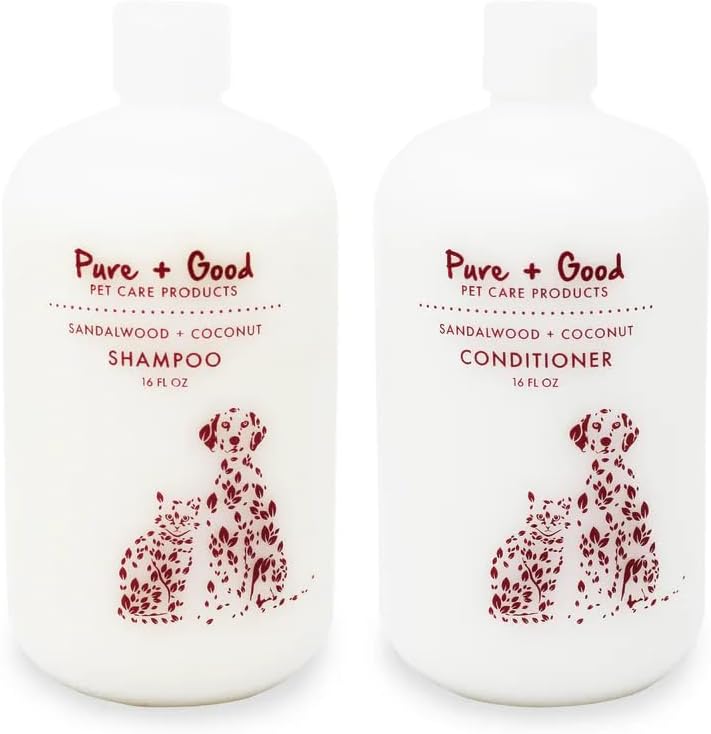 Pure + Good - Shampoo and Conditioner Set, Formulated for All Pets, Gentle and Cleansing, Made in The USA, Cruelty Free, 16 fl oz (Flea + Tick) - Image 10
