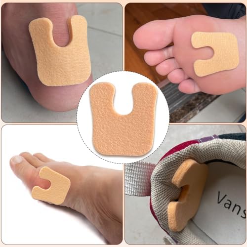 Soft sweat-absorbent foot pads for blister prevention and comfort.