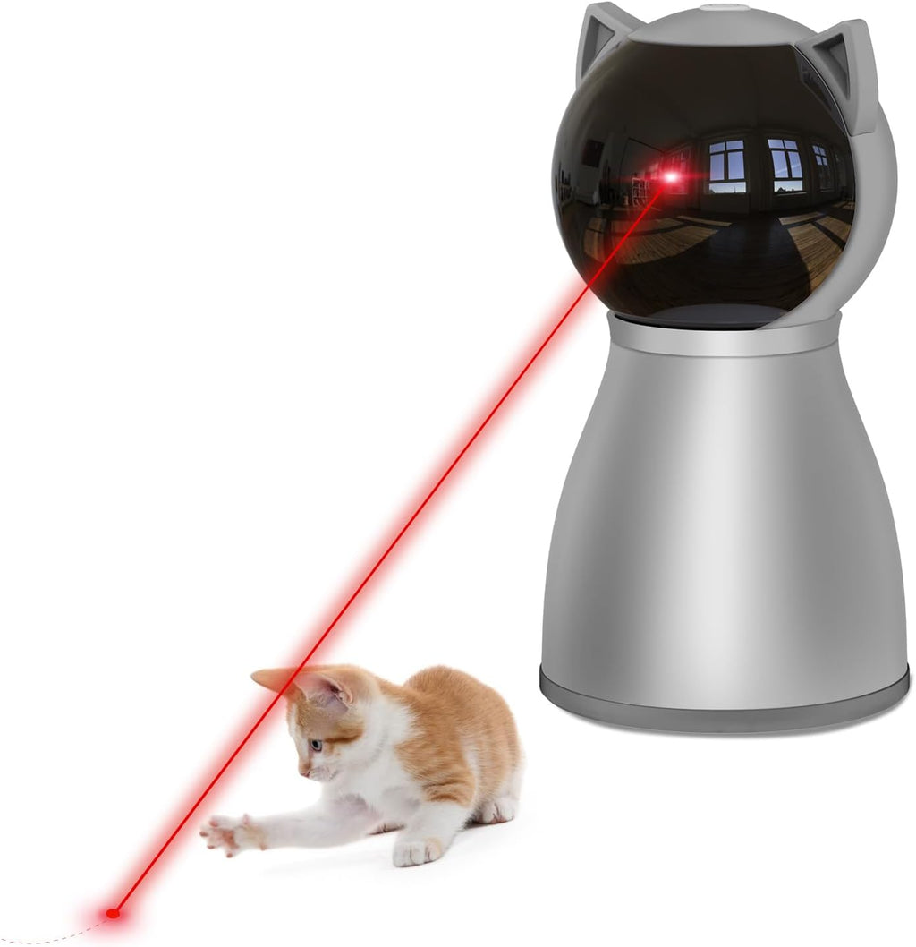Top view of the YVE LIFE rechargeable automatic cat laser device.