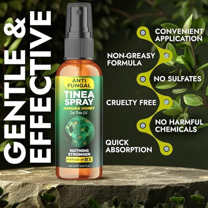 Terramed Just Think Comfort body spray with Manuka Honey and Tea Tree Oil for jock itch