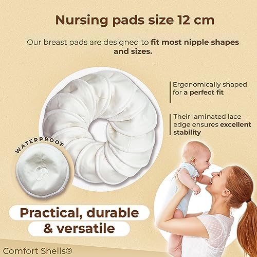Close up of soft bamboo fiber nursing pad texture