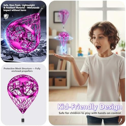 Tikduck rechargeable purple bouncing toy demonstrating three-dimensional flip capabilities.