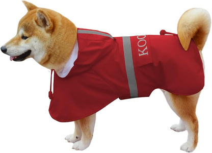 Pet Large Dog Raincoat Apparel Poncho Waterproof for Medium Large Sized for Dog Raincoat Clothes Jacket,Dog Rain Jacket (Red,4XL) - Image 10