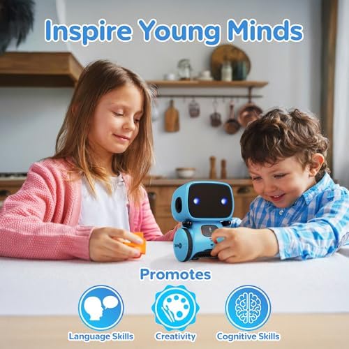 Contixo R1 kids learning robot showing touch sensor area