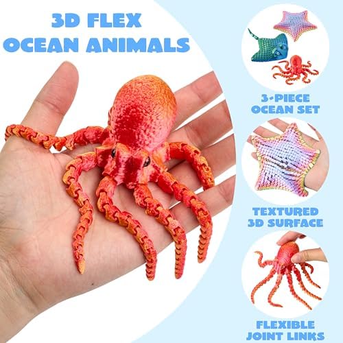 Detailed 3D printed starfish sensory toy desk accessory