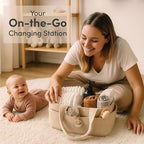 Putska portable baby organizer external pockets detail