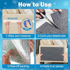 ENONCI reusable couch protection mat packaging with included double sided tape