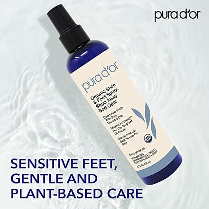 Imported PURA D'OR deodorizing spray for feet and footwear