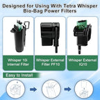 Driamor six piece fish tank replacement cartridges dimensions overview