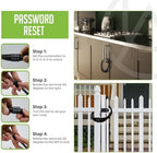 Urban August safety lock hardware and stainless steel cable