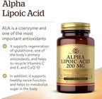 Solgar antioxidant supplement brown glass bottle side profile