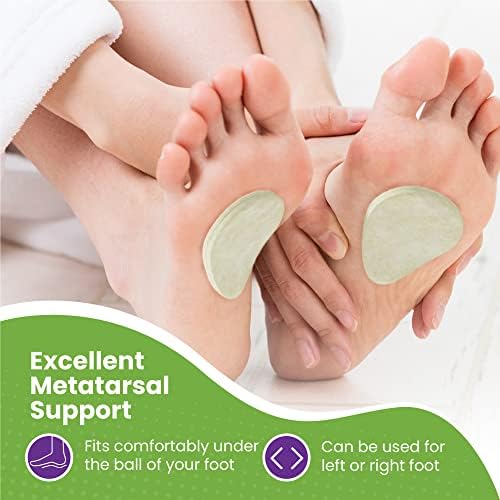 Mars Wellness metatarsal pads with self-adhesive backing for secure shoe placement.