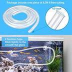 CWKJ aquarium pump showcasing the three interchangeable nozzle attachments