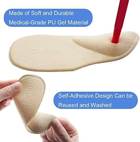 Dr. Foot medical-grade PU gel cushions for heel pain relief.