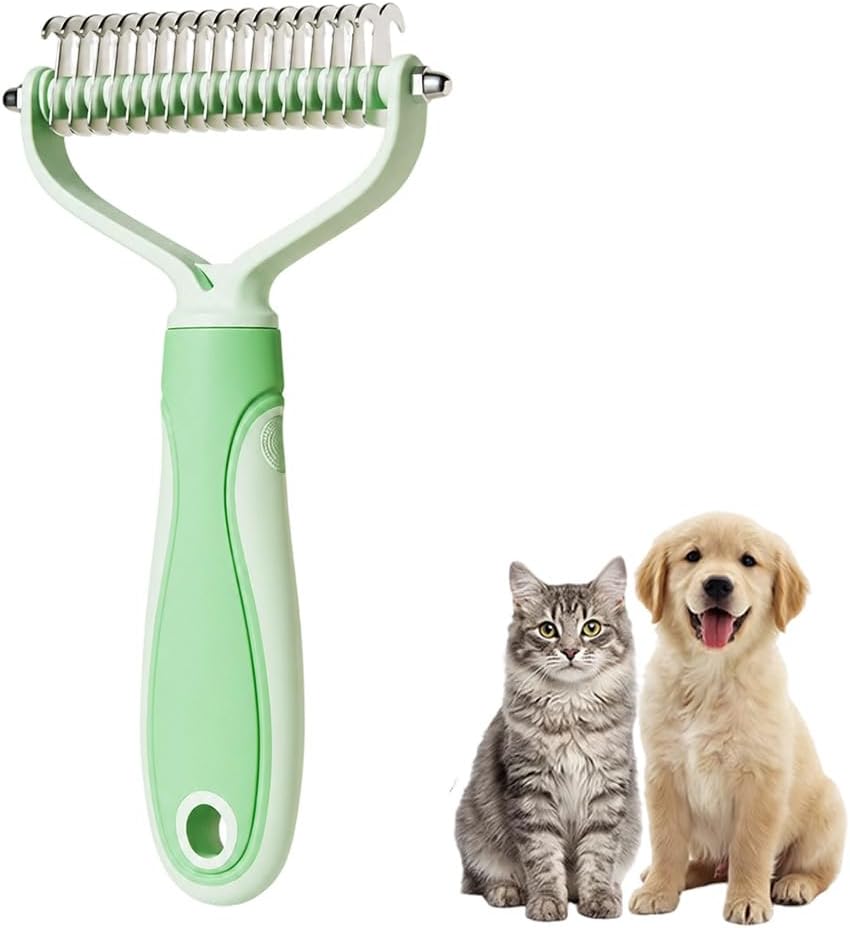 Dematting Comb for Dogs and Cats, 2026 Upgraded Pet Pro Tool Grooming, Dual-Sided Deshedding and Dematting Brush, Ergonomic Pet Grooming Brush, Gentle Pet Hair Remover Comb - Image 14