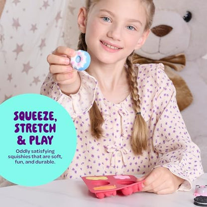 Clear protective squeeze bags used for storing and squeezing finished handmade squishy toys.