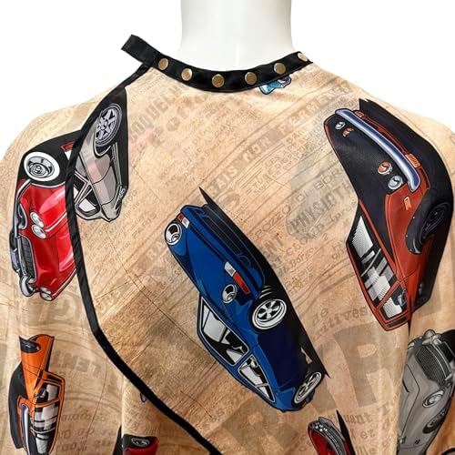 Barbohoo professional hairdressing apron with adjustable metal snap closures close up view