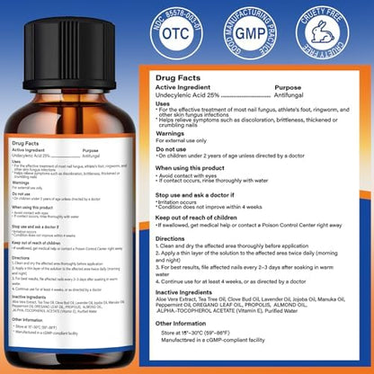 Medhome 25 percent undecylenic acid bottle packaging and applicator brush.