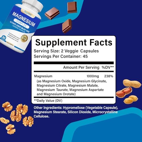Royalee dietary supplement bottle with 1000mg potency label