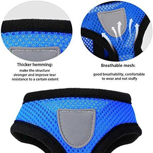 Weewooday breathable pet harness and matching leash multi-color pack