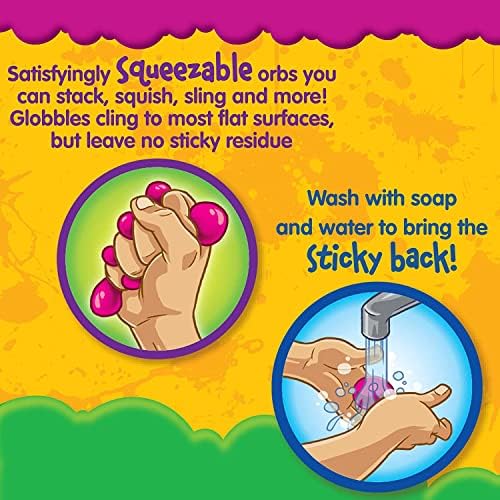 Washing the reusable tactile stress balls under running tap water to restore their stickiness.