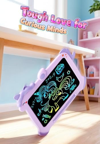 Educational unicorn drawing tablet for toddlers packaging