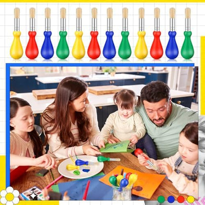 Frienda bulk toddler brushes standing inside a storage cup ready for preschool art class