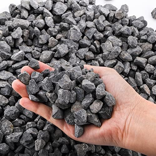 Small washed stones arranged for an aquarium substrate