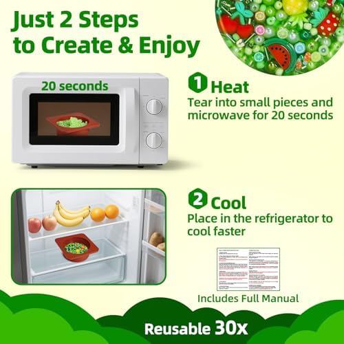 Eco friendly food grade silicone fidget pad being placed in a microwave for remolding.