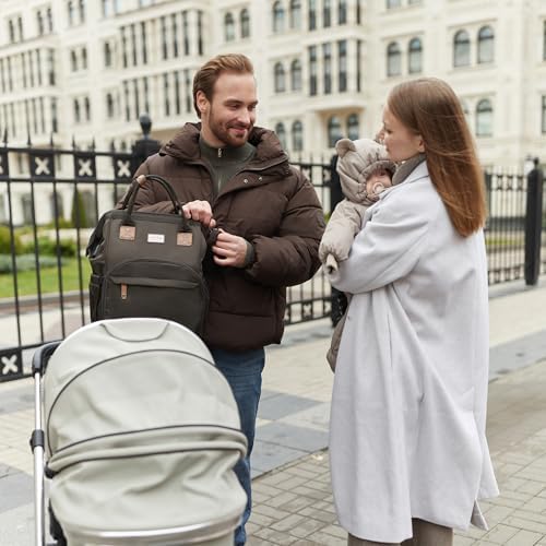 AIITA parent travel backpack showing padded shoulder straps