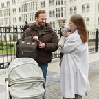 AIITA parent travel backpack showing padded shoulder straps